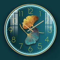 超静音家用客厅挂钟表餐厅轻奢个性艺术创意时尚装饰新中式挂钟 M1(静音机芯) 直径30厘米