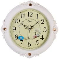 欧式挂钟钟表客厅静音时钟罗马北欧地中海豪华钟表 2583白裂纹 普通静音