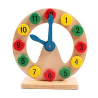 儿童认识钟表和时间时钟日历教具幼儿园学习道具蒙氏早教认知玩具 数字时钟认知板