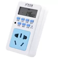智能定时插座电动车手机定时器家用预约循环自动通断电开关 普通版