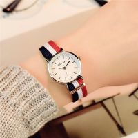 时尚可爱手表女学生简约潮流女士韩版夜光高中小学生小清新石英表 FG款布带(无夜光 收藏送礼品) 手表+备用电池