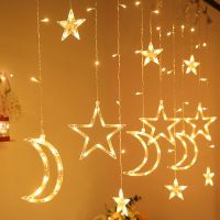 星星灯网红房间装饰彩灯闪灯串灯满天星卧室装饰布置ins生日布置 暖色[三星三月] 3.5米插电款
