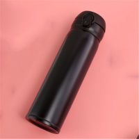 韩版不锈钢保温杯大人孕妇产妇成人少女便携小学生304简约水杯子 300ML纯黑色保温杯 单杯