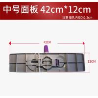 大号拖把平板家用瓷砖地木地板尘推旋转免手洗干湿两平板拖 紫色中号面板一块(不含杆和布)