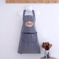 围裙口袋拉链兜大兜带拉链薄款纯棉布艺厨房家居家用做饭无袖夏女 挂脖纯棉拉链兜黑色