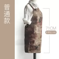 迷彩时尚厨房服务员创意围裙简约餐厅咖啡店厨师工作服女男 沙漠迷彩-普通款