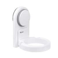 电吹风机架子电吹风架 卫生间浴室置物架 壁挂吸盘收纳风筒架 白色