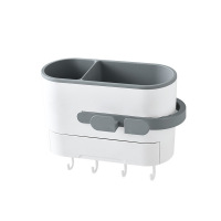 吹风机架免打孔浴室卫生间厕所置物收纳架壁挂电吹风风筒挂架 浅灰色[各种吹风机通用]