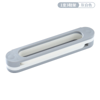 卫生间置物架壁挂浴室拖鞋架免打孔厕所卫浴上墙洗手间收纳架KZ型 [一变三鞋架]-灰白色