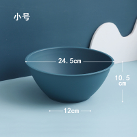 家用塑料圆盆厨房洗菜盆大号婴儿小面洗脸盆学生宿舍洗衣盆小盆子 小号-蓝色