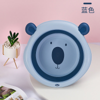 婴儿童洗屁股宝宝卡通洗脸盆洗脚pp新生儿洗内裤内衣家用可折叠盆 考拉款[蓝色]