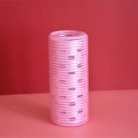 空气八字刘海卷发筒卷发夹固定神器发根蓬松定型自粘塑料大空心卷 40mm粉色单个装(含加厚铝片)