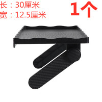 新款带边框托盘款显示器置物架电脑屏幕背后支架wifi路由器收纳架 黑色（1个装） 1层
