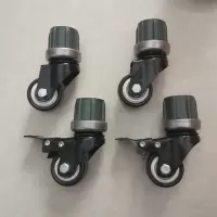 置物架层架配套轮子不锈钢储物架万向脚轮中小管收纳整理架 不锈钢配套轮子一套 4个