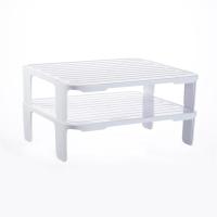 冰箱剩菜收纳架隔层冰柜内部放菜盘子支架冷藏室多分层隔板置物架 白色双层