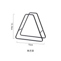 软木隔热垫收纳架INS风餐垫杯垫锅垫铁艺置物架盘垫碗垫防烫家用 铁艺收纳架