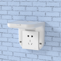 天猫精灵音箱壁挂挂式墙壁小米小爱小度在家收纳神器免打孔置物架 壁挂支架-单排插可用