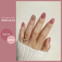 一步指甲油胶2021年新款美甲三合一懒人笔车厘子色小套系套装 BY001