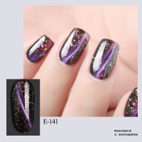 银河星空猫眼甲油胶2021年新款美甲流行黑色指甲油胶套装 E-141