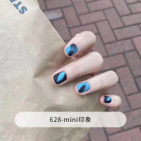 美甲贴片穿戴式假指甲可取可拆卸指甲贴片美甲套装全套成品新娘 628-mini印象/盒