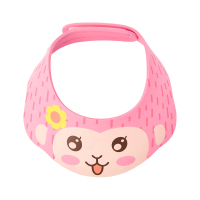 儿童浴帽体验装洗发帽防水护耳护眼可调节宝宝洗澡儿童浴帽 粉色单个装 可调节