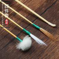 扬州专业采耳工具鹅毛棒掏耳神器挖耳勺打耳朵毛毛鹤毛马尾耳清洁 竹柄套管鹅毛+鸡毛+鹤毛+竹耳扒