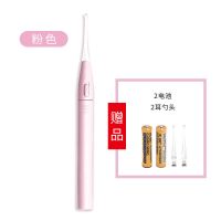 儿童发光硅胶软头耳勺宝宝专用挖耳屎婴幼儿掏耳朵神器安全带灯 袋子装粉色[配2个硬头耳勺头]