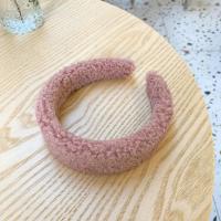 *片片吖*温暖羊羔毛可爱发箍糖果色宽边头箍女洗脸发带韩国发饰 发箍(粉色)