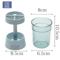 漱口杯洗漱牙刷杯子宿舍简约学生情侣套装家用一对创意刷牙杯可爱 蓝色(1个装)