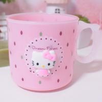 创意ins可爱卡通儿童洗漱杯塑料牙刷杯子情侣家用漱口杯一对牙杯 粉迷你小猫