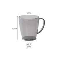家用现代简约漱口杯子树脂牙刷杯北欧便携肥皂盒洗漱套装 刷牙杯A款(灰色)