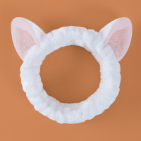 束发带女洗脸网红敷面膜简约头箍可爱防滑洗漱绑发捆头套韩国发卡 白色发带