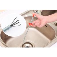 垃圾夹子拾物器通下水道异物夹取器四爪取物器管道疏通可弯曲神器 管道垃圾夹60厘米