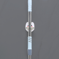 拖把挂钩厕所拖把夹拖布挂钩卫生间免打孔强力壁挂挂拖把收纳神器 1个装免打孔拖把挂钩