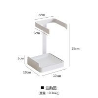 厨房用品锅盖架坐式放锅盖的架子置物架家用支架免打孔收纳架 白色