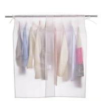 衣服防尘罩加厚家用收纳袋衣罩盖布遮衣布透明挂衣罩保护套挂衣袋 盖巾透明白色 通用