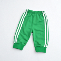 男女儿童装卫衣裤长裤运动裤休闲学生裤外罩校服裤春秋中大童 绿色七分裤 80cm