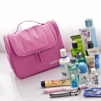 ins化妆包2020新款超火女防水便携大容量洗漱包旅行收纳袋收纳包 粉色-大号