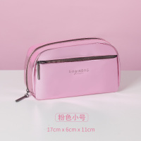 网红化妆包女便携小号ins风高级感简约旅行品收纳袋2020新款超火 粉色-小号 [小巧便携]