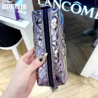 专柜菱格古铜色气质化妆包手拿包收纳包洗漱包