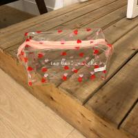 茶茶很皮丨pvc可爱防水透明果冻包沙滩包收纳包化妆包文具 桃子