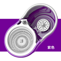 双驱动好神拖旋转拖把桶不锈钢篮手压自动旋转拖把墩布桶配件 新升级紫桶塑料篮(单桶无杆)
