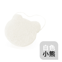 洁面扑海绵粉扑洗面奶起泡球深层清洁蒟蒻去角质 白色小熊