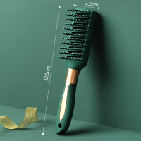 气垫梳气囊梳子女士专用长发卷发梳网红款按摩梳防滚梳脱发 绿色排骨梳