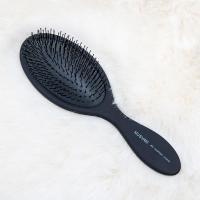 巨舒服!日本迷你气垫梳子便携按摩干湿两用mini化妆防静电 大气垫梳(黑色)
