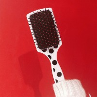 网红款气垫梳子便携可爱女气囊梳防静电家用头皮按摩头部经络神器 白色波点