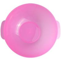 创意透明美容洗脸盆塑料盆美容院专用双耳花边洗脸盆特价 粉色双耳2个