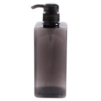 创意透明按压式乳液瓶800ml洗手液洗发水瓶子洗洁精沐浴露分装瓶 600ml 按压式乳液瓶分装瓶黑色