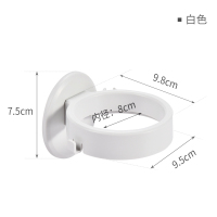 卫生间电吹风架挂架吹风机架收纳架粘胶拖把夹拖把架壁挂夹子 白色 1层