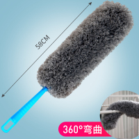 鸡毛掸子除尘神器扫灰家用不掉毛可伸缩鸡毛毯子灰尘掸子鸡毛扫 [奶奶灰]除尘掸